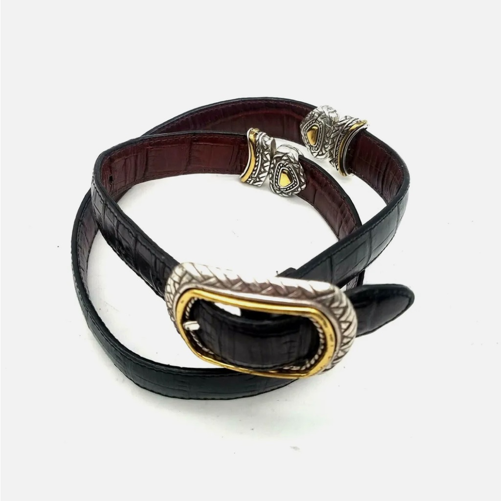 Brighton Vintage Reversible Belt, Euc